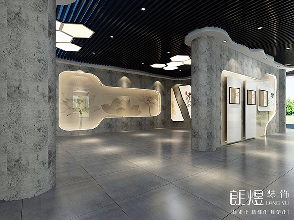 現代博物館展廳裝修效果圖