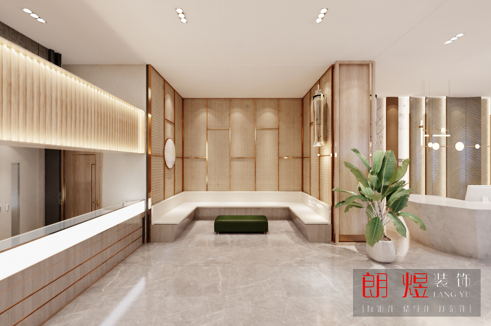 現代休閑養生會所裝修效果圖 