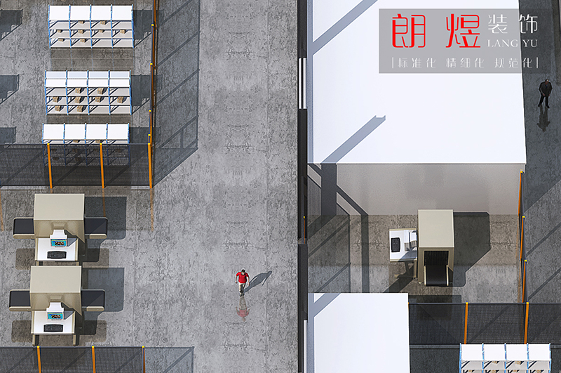 現代標準工業園2000平廠房裝修效果圖