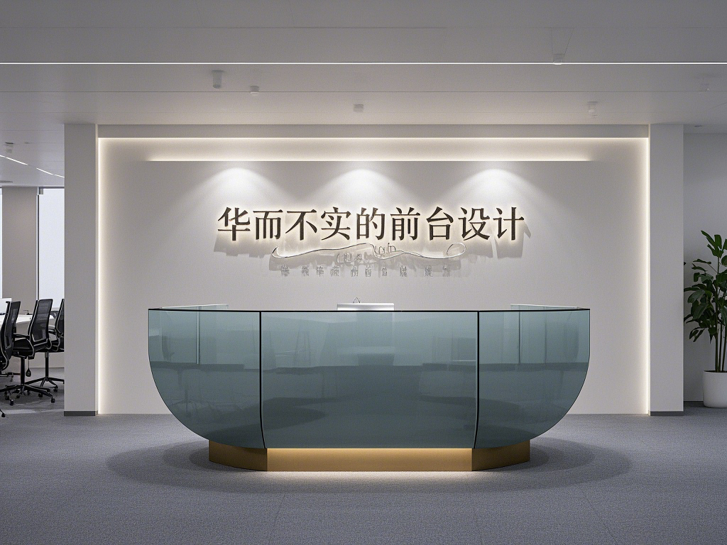 辦公室華而不實的前臺設計