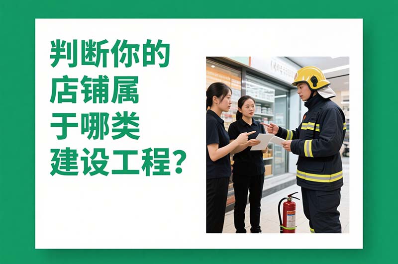 第一步：判斷你的店鋪屬于哪類建設(shè)工程？